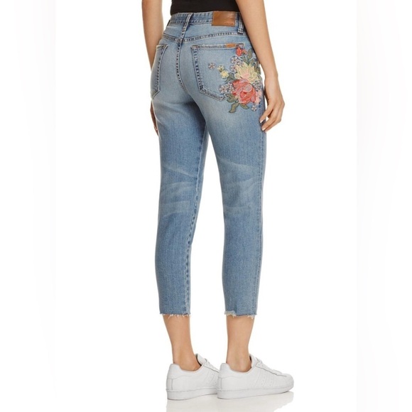 Joe’s Jeans Womens The Debbie Embroidered High Rise Straight Crop Jeans Sz 27 - Picture 2 of 15